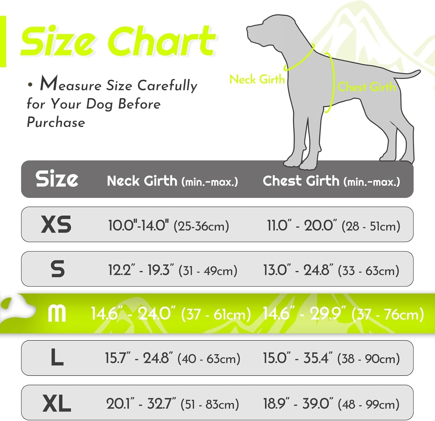 Eagloo Dog Harness Medium Sized Dog, No Pull Service Vest with Reflective Strips and Control Handle, Adjustable and Comfortable for Walking, No Choke Pet Harness with 2 Metal Rings, Green, M