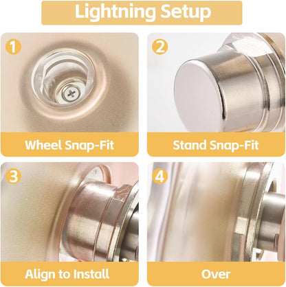 Super Silent Hamster Wheel 8.7 Inch, Magnetic Rat Wheel for Chinchilla, Gerbil, Guinea Pig, Cat, Mouse, Sugar Glider and Dwarf, Syrian Hamster Accessories (Cream White)