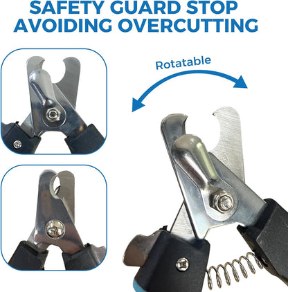 PAPIFEED Pet Nail Grinder for Dogs,3-Speed Rechargeable Dog Nail Trimmers and Professional Clippers,Paws Grooming Kit for Small Medium Large Dogs Cats - White