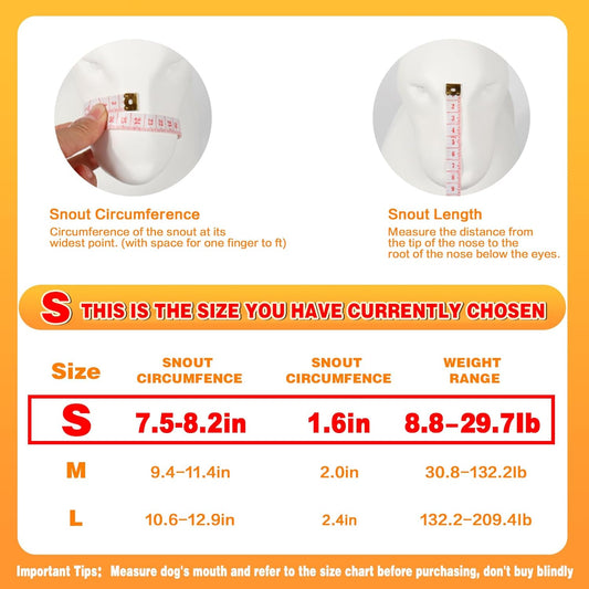 Dog Muzzle, Soft Mesh Muzzle for Small Dog Mouth Guard, Breathable Adjustable Puppy Muzzles to Prevent Biting, No Bark Muzzle for Dogs Allow Panting Drinking (Black, S)