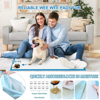 XXL Puppy Pee Pads - 36"x36", 100 Count, Super Absorbent, Thick, Disposable Potty Pads for Dogs & Puppies
