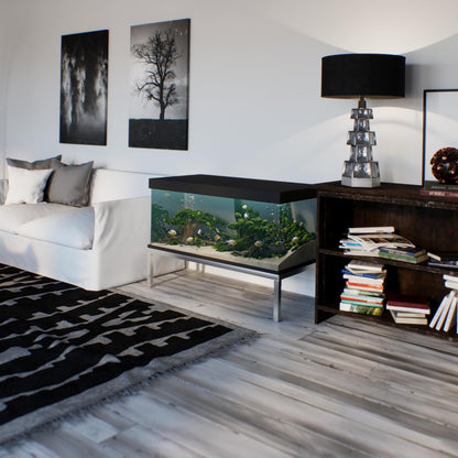 24 in X 48 in. Aquarium Stand | Industrial Style Aluminum Fish Tank Base with Open Frame Design