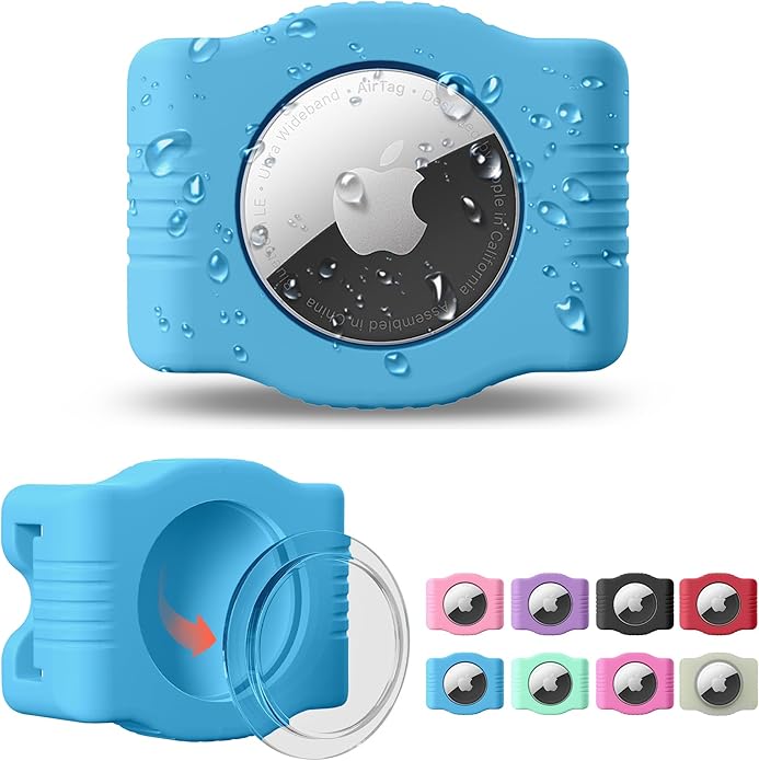 Waterproof AirTag Dog Collar Holder for Apple AirTag QR Code