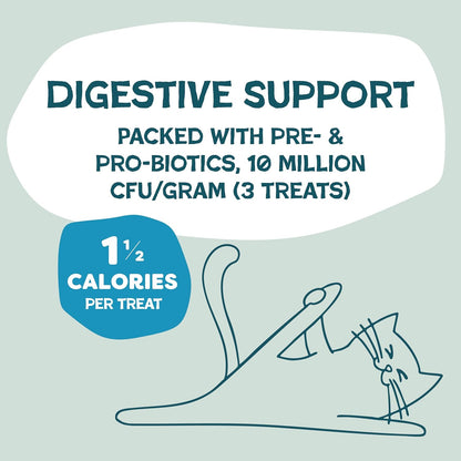 Shameless Pets Crunchy Cat Treats - Catnip Treats for Cats with Digestive Support, Kitten Treats with Real Ingredients, Natural & Healthy Flavored Feline Snacks - Fintastic Catnip, 1-Pk