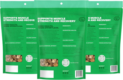 Get Joy Freeze Dried Superfood 100% Beef Kidney Dog Treats, 4 Ounce Bag (Pack of 3), Single Ingredient Organ Meat, High Protein, Immune Health, Muscle Repair, Grain Free, Gluten Free, Made in USA