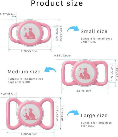 Compatible with Holder Airtag for Dog Collar with Apple Case Waterproof