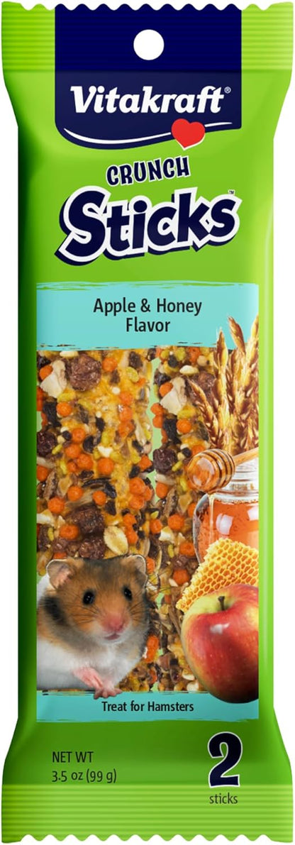 Vitakraft Crunch Sticks Hamster Treat - Apple and Honey - Hamster Chew Sticks