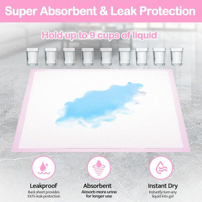 Dog Pee Pads XL:24"*35" Training Pads Upgrade Triple Thickness All-Purpose Super Absorbent & Leak-Proof, Quick Dry and Leak-Proof and Odor Control, for Puppies Dogs, Cats, Rabbit and Pets (25-Count)
