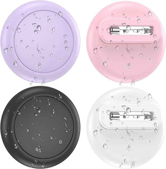 for AirTag Holder for Kids, Compatible with Apple AirTag 1 & 2nd Gen, 4-Pack Waterproof Hidden Air Tagholder with Safety Pin Discreet Toddler Airtag Clip for Clothing, Backpack & Dog Collar