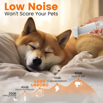 Dog Grooming Vacuum, Dog Grooming Kit with Pet Clippers, 12,000Pa Pet Hair Grooming Vacuum for Dogs, Vacuum Brush for Shedding Grooming, Low Noise Home Cleaning Tool in 1, PG10