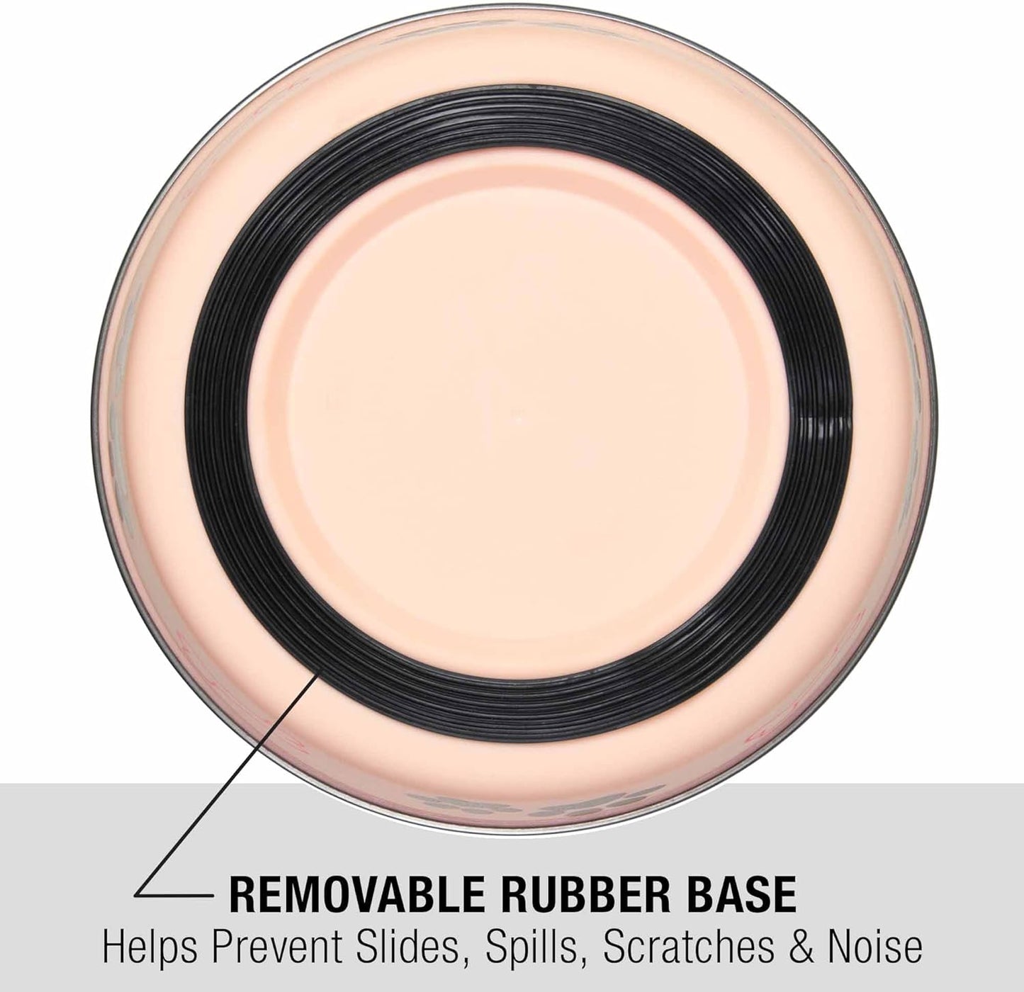 Loving Pets Bella Dog Bowls- Stainless Steel Dog & Cat Bowls - Spill Proof Dog Food Bowl, Cat Bowl, Puppy Essentials & Pet Supplies Great for Home & Travel (Small 10-20 lbs, Paparazzi Pink)