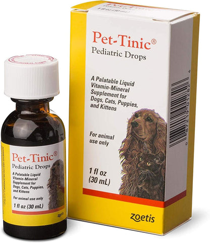 Pet-Tinic Pediatric Drops for Dogs, Cats, Puppies and Kittens, 1 oz. (30 ml) by Unknown