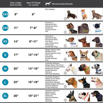 CollarDirect Rolled Leather Dog Collar, Soft Padded Round Puppy Collar, Handmade Genuine Leather Collar Dog Small Large Cat Collars 13 Colors (13-16 Inch, Pink Textured)