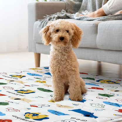 Washable Dog Crate Mat, Ultra Soft Dog Bed Mat for Sleeping with Anti-Slip Bottom for Large Medium Small Dogs Breeds (36" X 23")