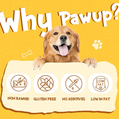 PAWUP Chicken Jerky Strip Dog Treats w/Taurine Natural Rawhide Free Dog Snacks, Training Treats Chicken Jerky Sticks for Dogs, 24oz