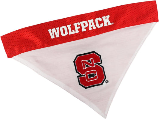 Pets First Collegiate Pet Accessories, Reversible Bandana, North Carolina State Wolfpack, Large/X-Large