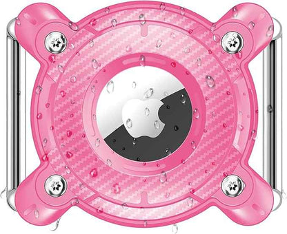 Airtag Dog Collar Holder - IPX8 Waterproof, Removable Metal Buckle Strap, Ultralight Hard TPU, Compatible With Apple AirTag