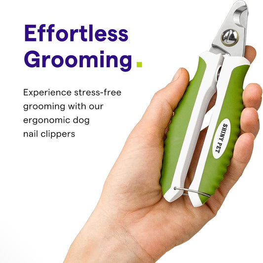 Dog Nail Clippers with Safety Guard - Pet Nail Clippers for Medium and Small Breed - Protective Nail Cutter, Safe Claw Trimmer, Ergonomic Toenail Scissors - Ebook Guide