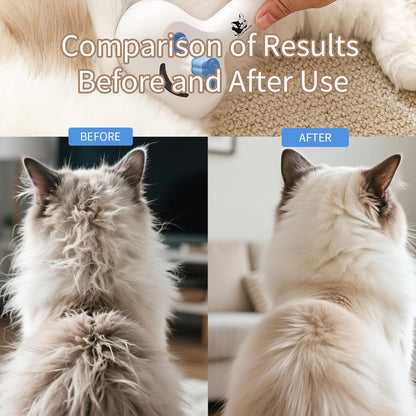 Cat Steam Brush for Shedding,3 In 1 Steam Brush for Dogs & Cats,Spray Hair Removal Comb,Includes Waterless Shampoo,Suitable for Long-haired and Short-haired Pets