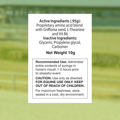 SynChill AF Calming Gel for Nervous Horses - Single Serving - Advanced Formula with L-Theanine, Increased Potency, 100% Natural Supplement, Disposition & Confidence Support for Horses - 25 Pack