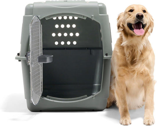 Petmate Sky Kennel - For Air and Travel, Airline Compliant Dog Crate for Pets up 70-90 lbs, Heavy Duty Dog Kennel, Made in the USA- 40 Inches