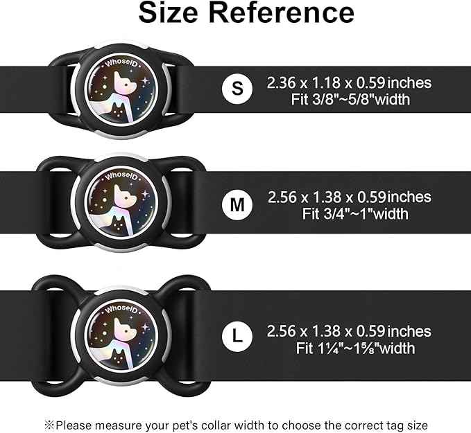 Waterproof Airtag Dog Collar Holder, Silicone & ABS Airtag Holder for Dog & Cat Collars, Ultra-Durable, Lightweight and Protective Airtag Case (Rose-1, Small)