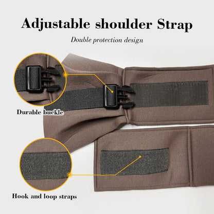 Dog & Cat Carrier Sling, Adjustable Soft Padded Shoulder Puppy Carrier, Hands-Free Dog Carrier Bag with Double Safety Buckles Premium Material for Outdoor Travel (Caramel, L)
