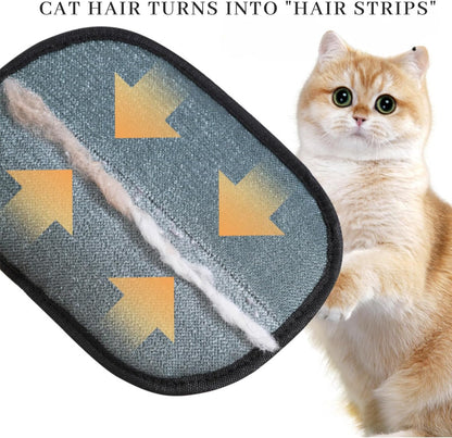 Magic Brush Pet Hair, Newly Upgraded Reusable Electrostatic Pet Hair Remover Glove, Pet Hair Removal Glove for Dogs & Cats, Clothing, Couch, Carpet, Car Seat (1 Pcs)