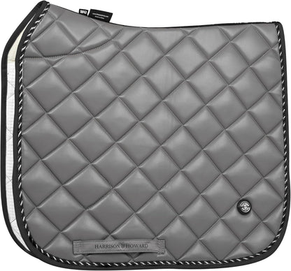 Harrison Howard Dressage Saddle Pad High-Performance Leather Saddle Pad for Horse Riding with Excellent Shock Absorption
