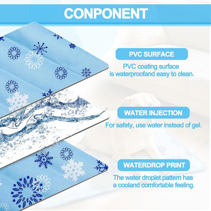 Dog Cooling Mat, Cooling Mat for Dogs & Cat, Provides Instant Relief for Small, Medium, Large Dogs, Washable, Non-Slip Design, Perfect for Hot Summer Days to Keep Pets Comfortable (L 23.6''*35.4'')