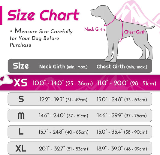 Eagloo Small Dog Harness No Pull, Service Vest with Reflective Strips and Control Handle, Adjustable and Comfortable for Easy Walking, No Choke Pet Harness with 2 Metal Rings, Rose Red, XS