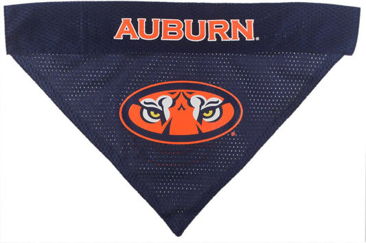 Pets First Collegiate Pet Accessories, Reversible Bandana, Auburn Tigers, Small/Medium