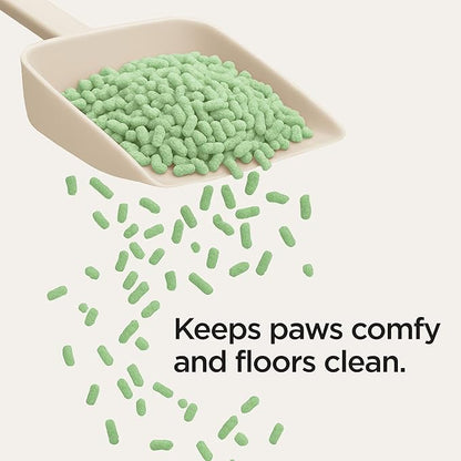 Natural Tofu Cat Litter, Fast Clumping and Scoops Easy, Dust-Free, Low Tracking, Quick Drying & Odor Control, Eco-Friendly Plant-Based Cat Litter 5.5lb/88oz – Calm Matcha (1 Pack)