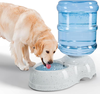 Kenond Water Dispenser Station for Large Dogs,3 Gallon/11L Gravity Automatic Feeder, Dog Water Bowl Dispenser,Large Size Dog Drinking Fountain