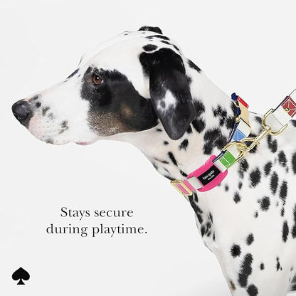 kate spade new york Airtag Dog Collar Holder - Waterproof Silicone Airtag Holder Dog Tag - Pom Pom Pink