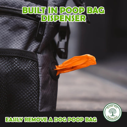 Dog Poop Holder with Dog Poop Bag Dispenser for Responsible Pet Owners - Leave no Trace!