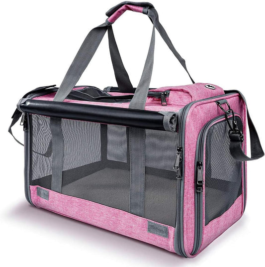 Pet Carrier for Large and Medium Cats, Soft-Sided Pet Carrier for Big Medium Cats and Puppy Dog Carriers Cat Carriers, Pet Privacy Protection Travel Carrier - Pawvie