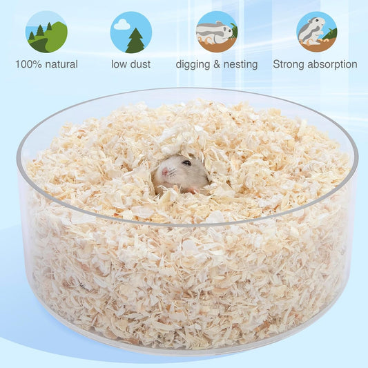 Niteangel Aspen Shaving Hamster Beddings for Syrian Dwarf Hamster Gerbil Mice Degu Rat Rabbit Bunny Guinea Pig Chinchilla Hedgehog or Other Small Pets (30L - 4mm)