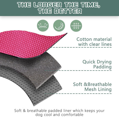 BUMBIN Tactical Dog Harness for Large Dogs No Pull, Famous TIK Tok No Pull Puppy Harness, Fit Smart Reflective Pet Walking Harness for Training, Adjustable Dog Vest Harness with Handle Pink L