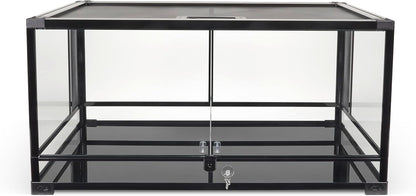 Zilla QuickBuild Reptile 40 Gallon Glass Terrarium Habitat with Swing Door For Geckos, Snakes, Lizards, Frogs, Turtles, and Tortoises, 36" x 18" x 18"