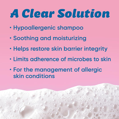 Allermyl Medicated Pet Shampoo Hypoallergenic, Soothing and Moisturizing Shampoo for Allergic Dogs and Cats (by Virbac)