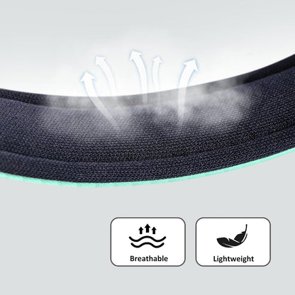 Didog Soft Padded Dog Collars for Medium Dogs, Lightweight and Breathable Dog Collar with Metal Buckle, Green, L