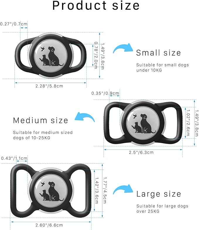 Compatible with Holder Airtag for Dog Collar with Apple Case Waterproof