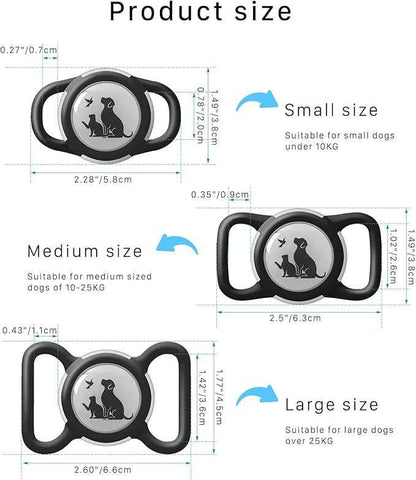 Compatible with Holder Airtag for Dog Collar with Apple Case Waterproof