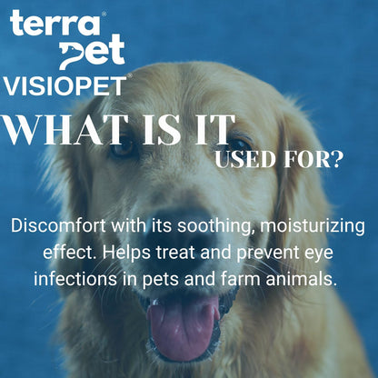Visiopet Pet Eye Drops Health for Dogs, Cats, Cattle, Sheep, Horse, Bird 1/8 oz /5 ml
