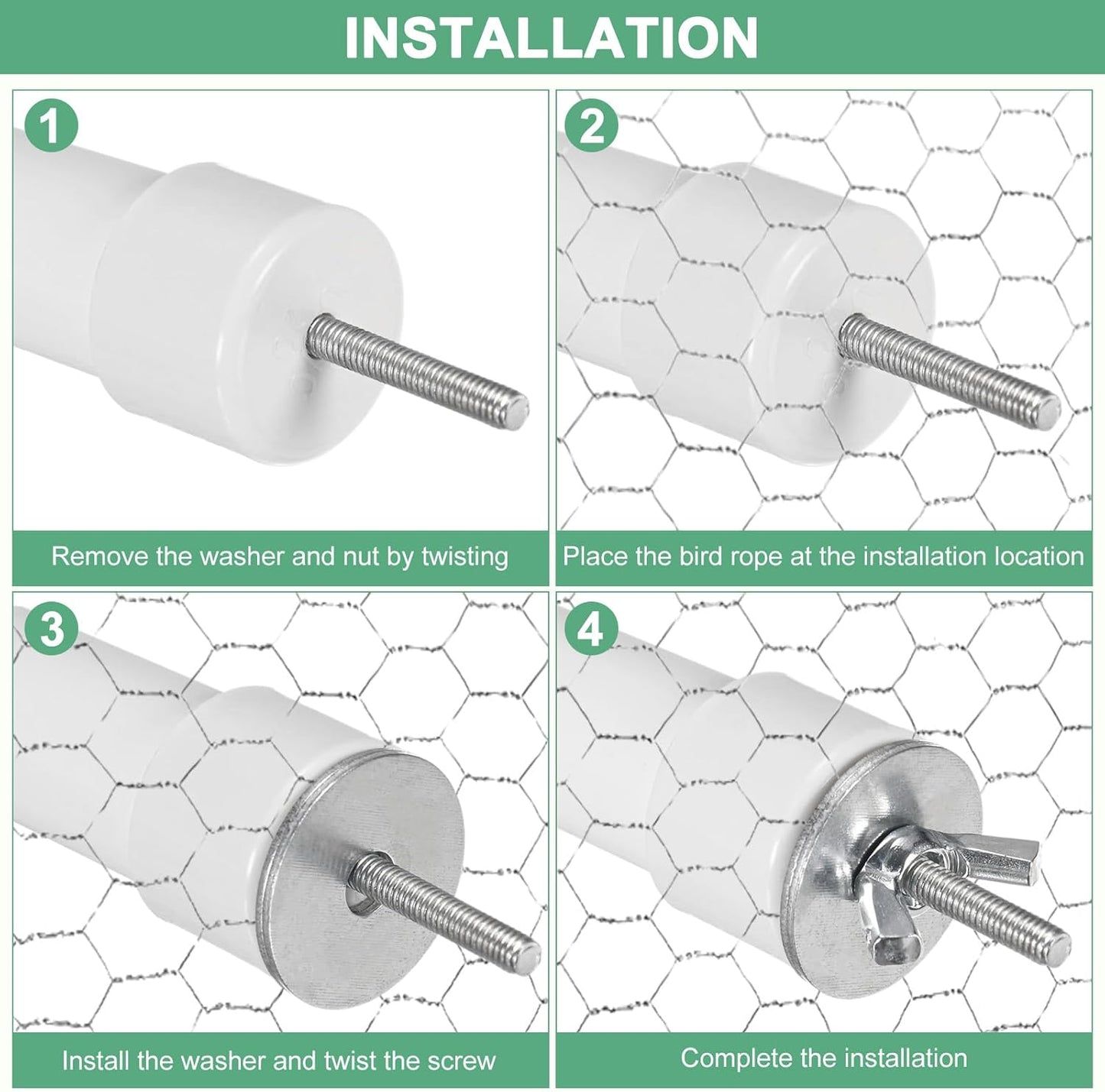 2-Pack Rope Perches for Bird Cages, 31.5 in Length Comfort Grip Flexible Rope Perch Beak & Paw Grinding for Parrots/Cockatiels/Parakeets, Bird Platform Sand [Purple]