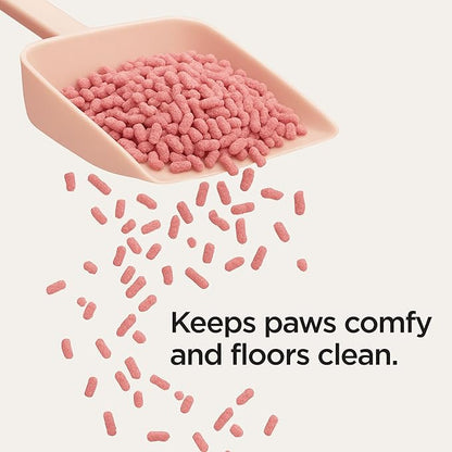 Natural Tofu Cat Litter, Fast Clumping and Scoops Easy, Dust-Free, Low Tracking, Quick Drying & Odor Control, Eco-Friendly Plant-Based Cat Litter 5.5lb/88oz – Cherry Blossom (1 Pack)