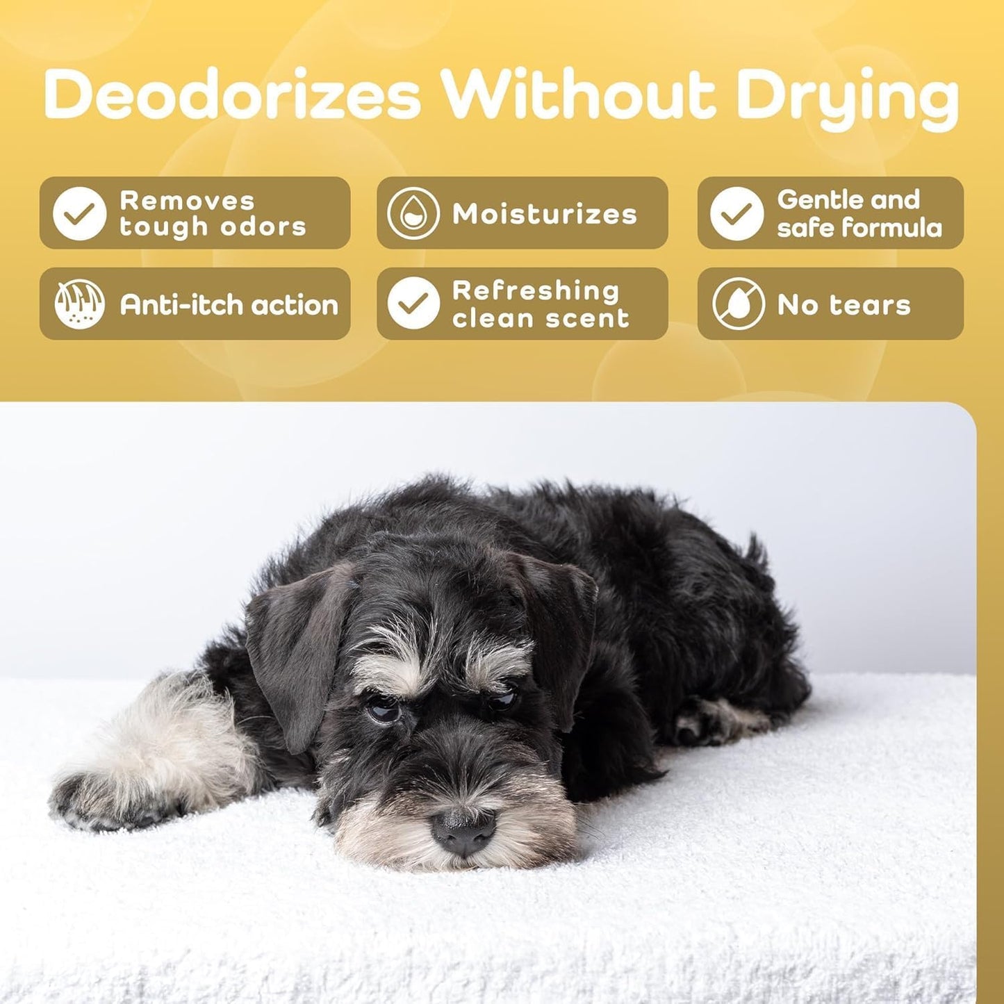 Grape Seed & Aloe Ultra Moisture for Coarse Coats Dog Shampoo - Deodorizing. Great for Schnauzer & Sensitive Skin - Hypoallergenic Dog Shampoo Gentle Bristle Care.