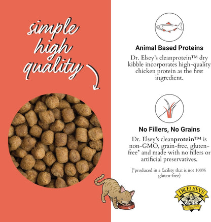 Dr. Elsey'S Cleanprotein Salmon Formula Dry Cat Food, 2 Pound (Pack of 1)