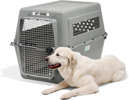 Petmate Sky Kennel - For Air and Travel, Airline Approved Dog Crate for Pets 90-125 lbs, Heavy Duty Dog Kennel, Made in the USA- 48 Inches